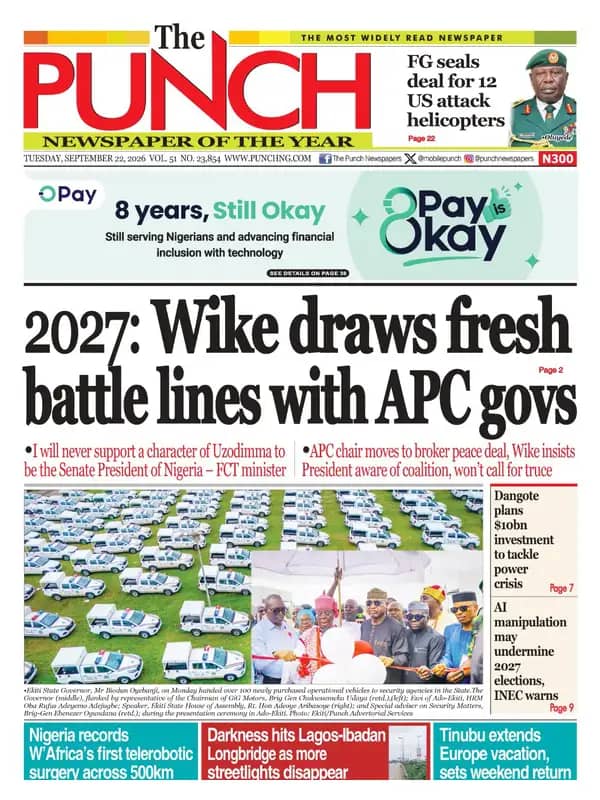 Nigerian Newspapers Daily Front Pages Review | Tuesday, 22nd September, 2026
