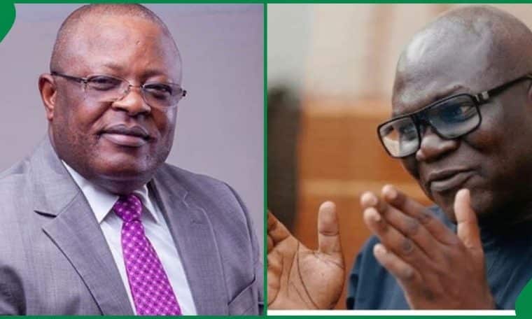 Minister Of Works, David Umahi and Reuben Abati