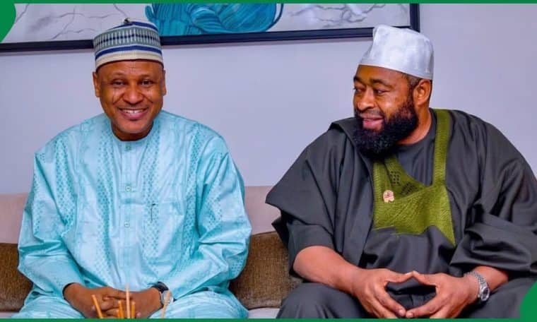 L-R: Minister of Information and National Orientation, Mohammed Idris and Niger State Governor Umar Bago