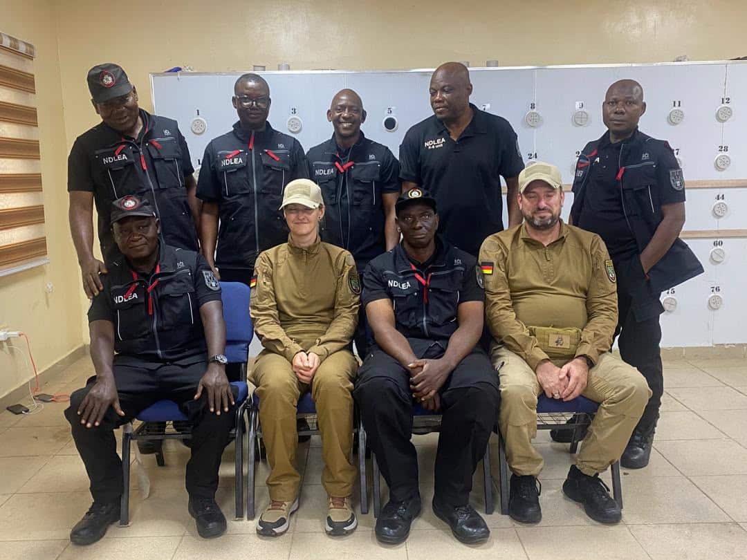 NDLEA, German Experts Conduct Real-Life Drug Detection Drills In Lagos