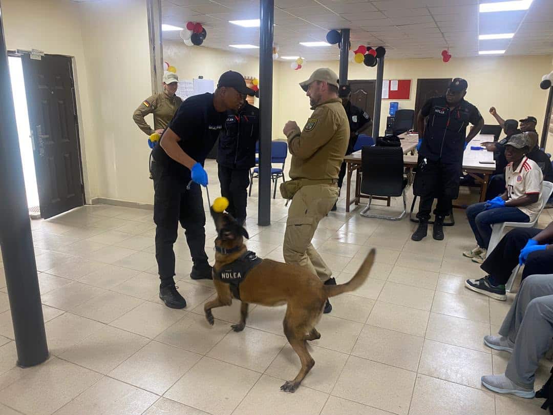 NDLEA, German Experts Conduct Real-Life Drug Detection Drills In Lagos