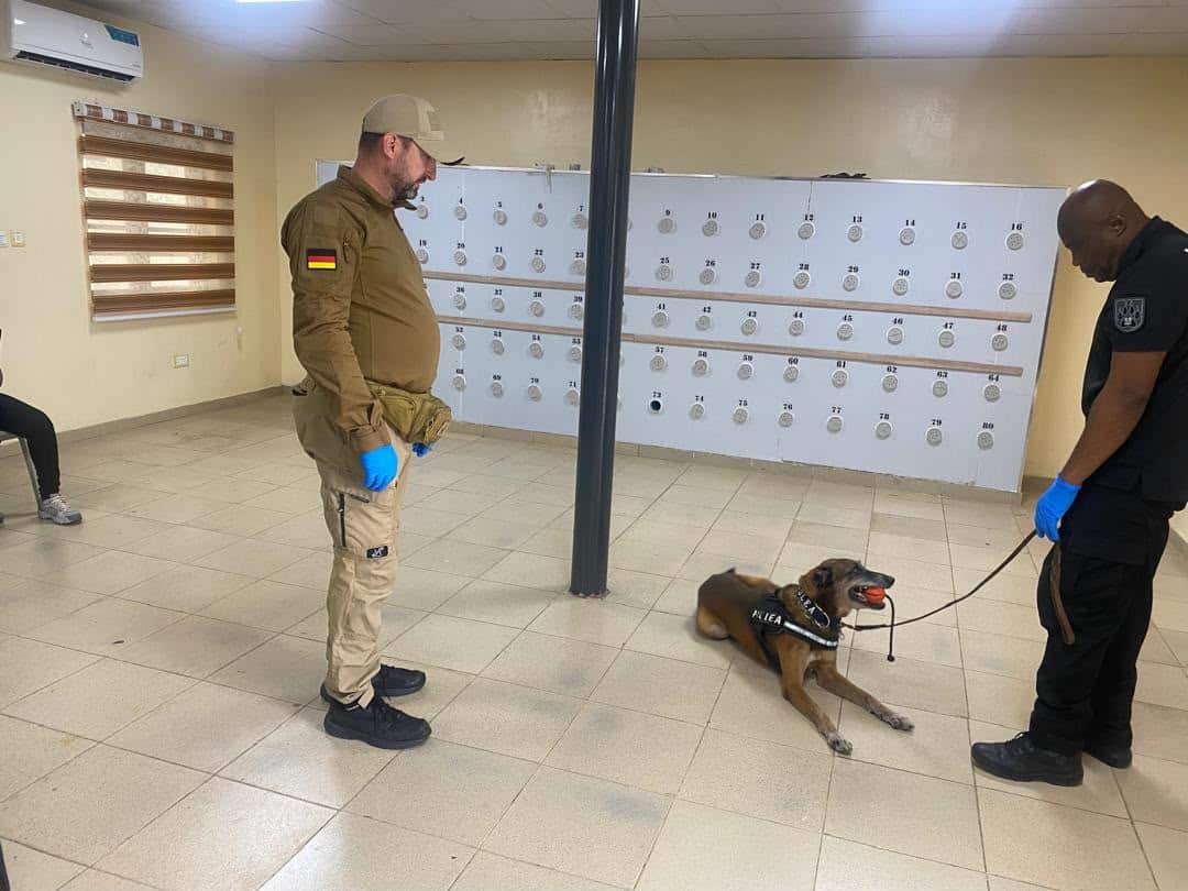 NDLEA, German Experts Conduct Real-Life Drug Detection Drills In Lagos