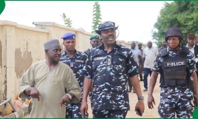 Niger State Police Command visit the scene where the 37 miners lost their lives in NSCDC custody in Minna, Niger State.
