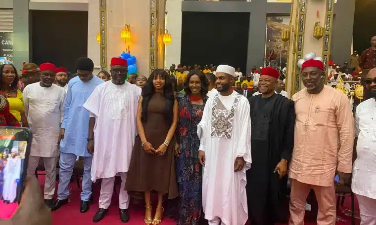 Osborn Umahi [in all white] Sworn in as Ohaozara LG Chairman in Ebonyi