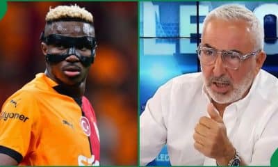 Victor Osimhen and Turkish football pundit Adnan Aybaba