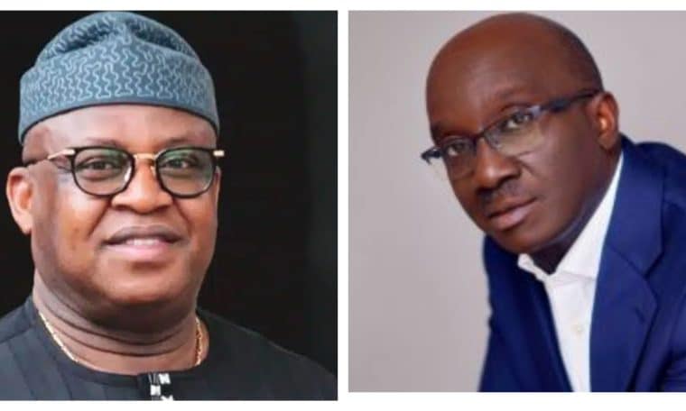 PDP Chieftain, Dan Osi Orbih and Governor Monday Okpehbolo