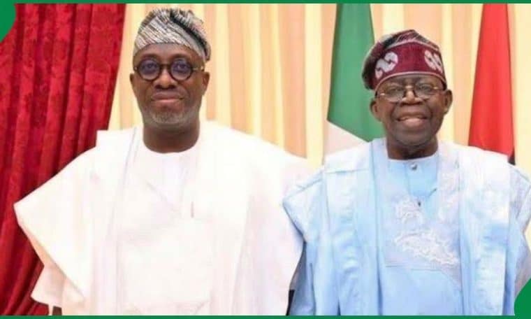 PDP Chieftain, Segun Showunmi and President Bola Tinubu