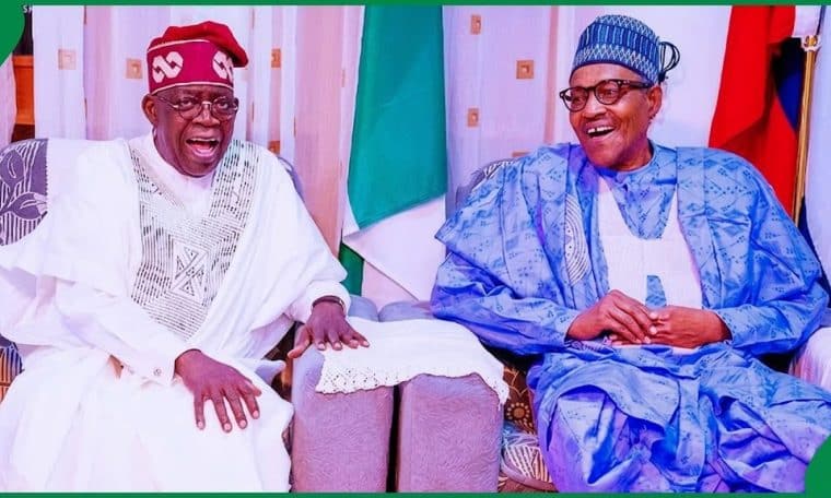 President Bola Tinubu and Late Muhammadu Buhari