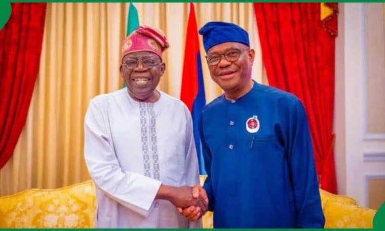 President Bola Tinubu and Nyesom Wike