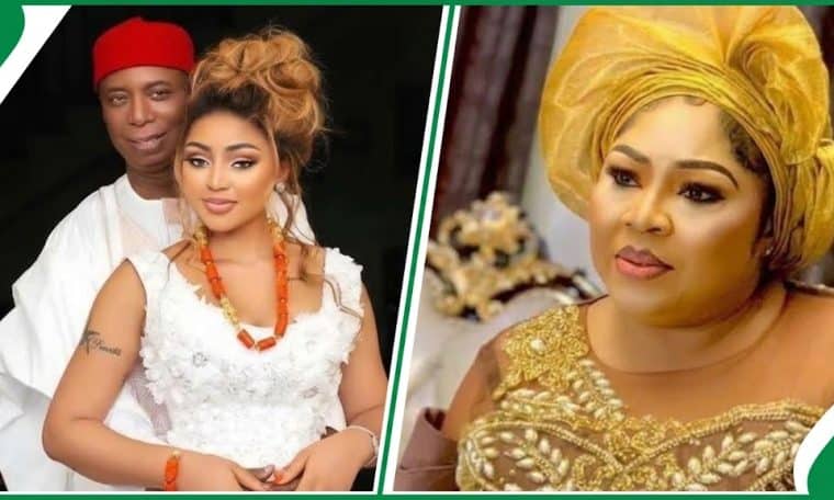 Senator Ned Nwoko, Regina Daniels and Rita Daniels