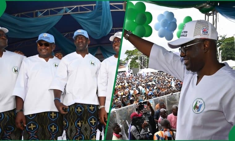Seyi Makinde receiving defectors from APC