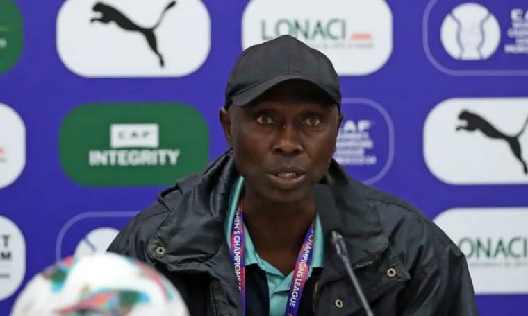 Falconets of Nigeria head coach Moses Aduku