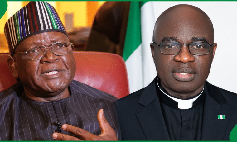 L-R: Samuel Ortom and Governor Hyacinth Alia