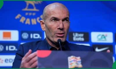 France head coach Zinedine Zidane