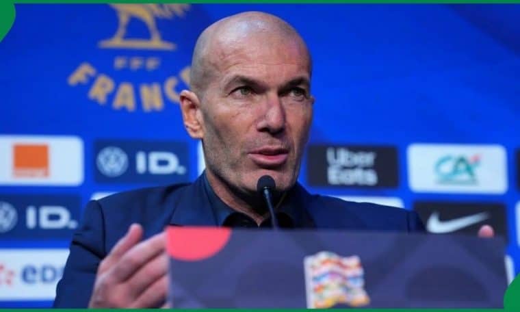 France head coach Zinedine Zidane