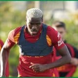 Victor Osimhen in training at Galatasaray