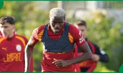 Victor Osimhen in training at Galatasaray
