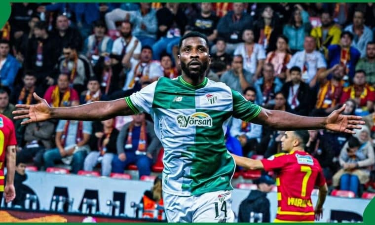 Bursaspor forward, Kelechi Iheanacho.