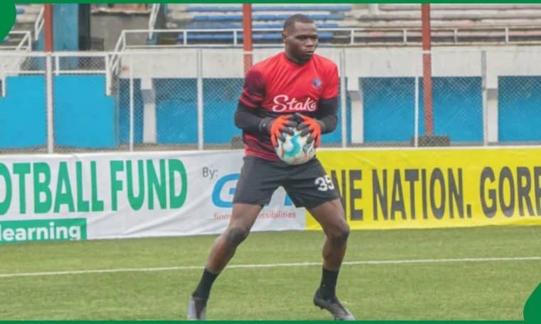 Rivers United goalkeeper Ani Ozoemena