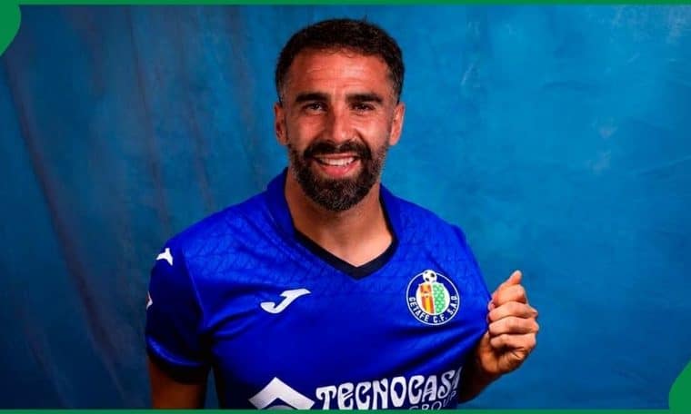 Former Real Madrid captain Dani Carvajal in Getafe colours.