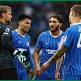 Brighton players after humiliating Crystal Palace in the Premier League Matchday 7