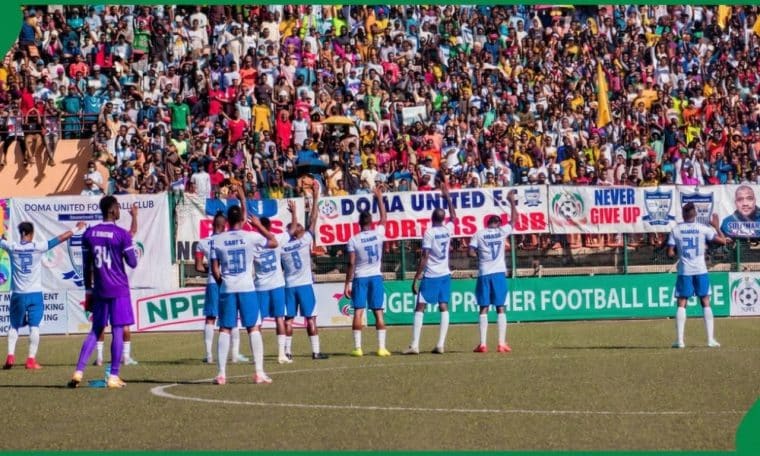 File photo of Doma United players
