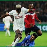 Victor Osimhen in action against Lille on Wednesday, October 21.