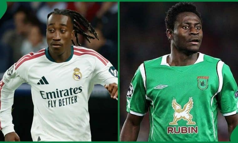 Yan Diomande and Obafemi Martins