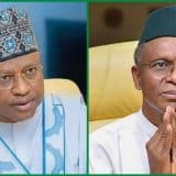 Governor of Kaduna State, Uba Sani and his predecessor, Nasir El-Rufai