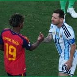 File photo of Lamine Yamal and Lionel Messi