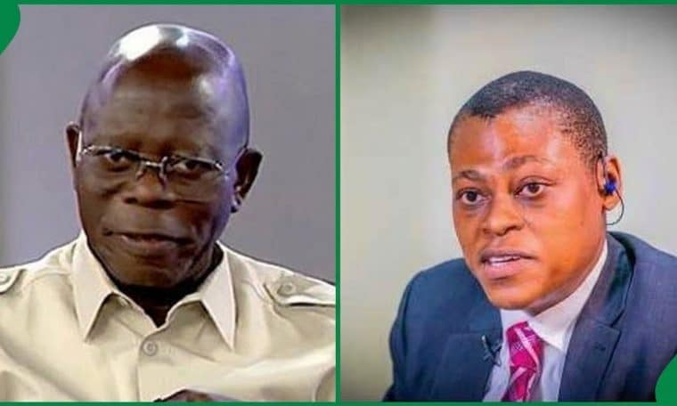 Senator Adams Oshiomhole and Rufai Oseni