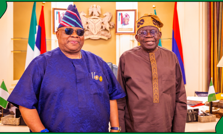 Ademola Adeleke and President Bola Tinubu