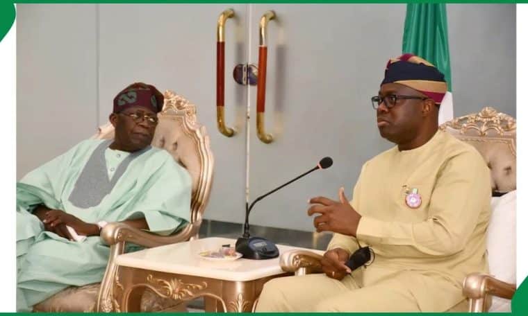 Bola Tinubu and Seyi Makinde