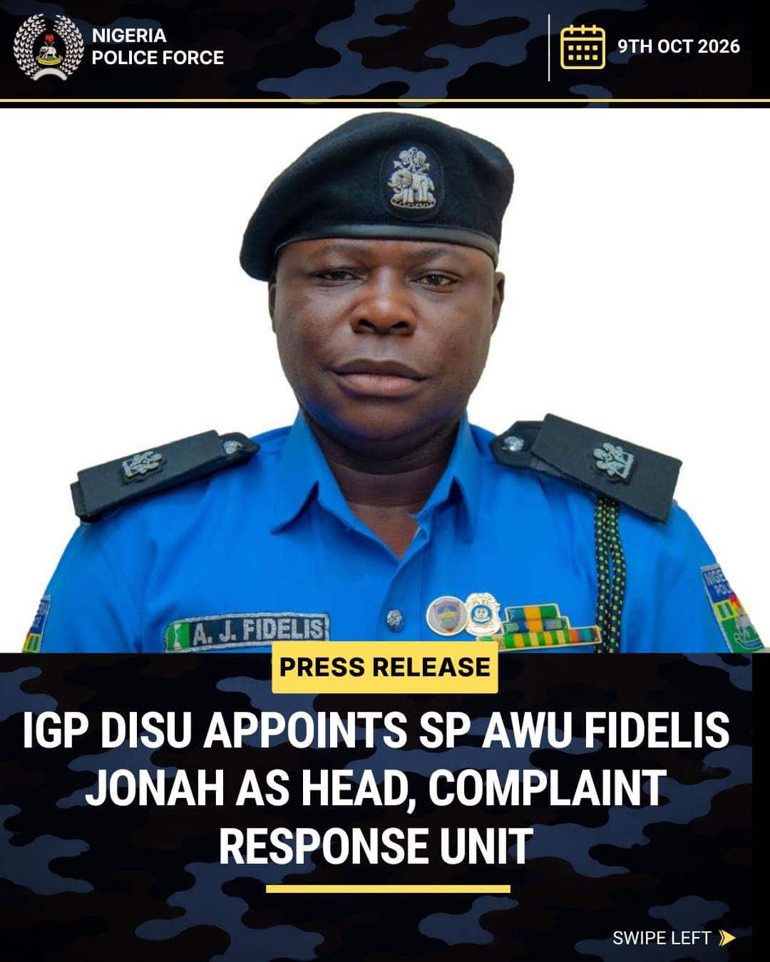 IGP Disu Appoints New Head For Police Complaint Response Unit