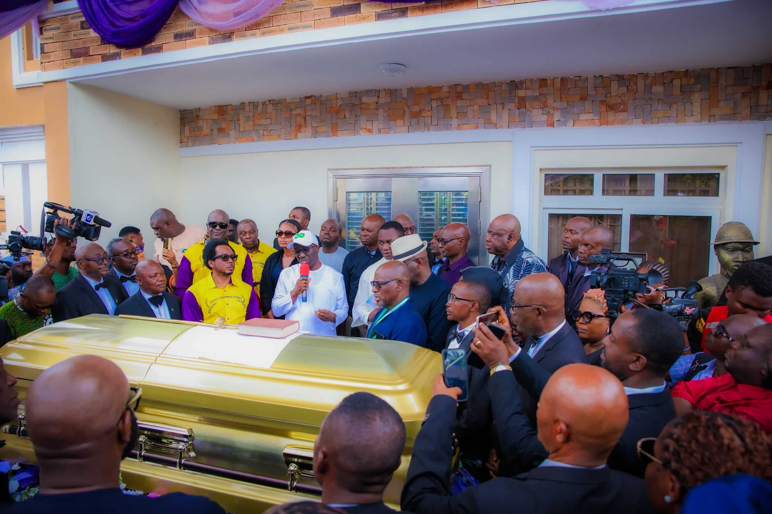 Photos: ‘He Was A Brother’ – Okpebholo Receives Dan Orbih’s Remains