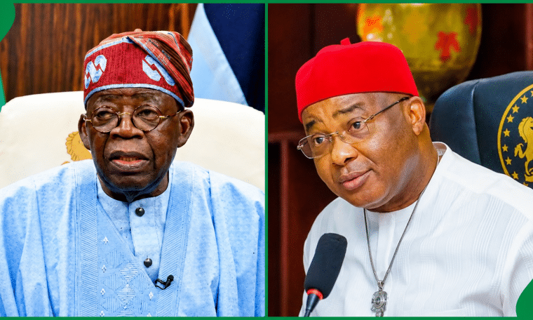 L-R: President Bola Tinubu and Governor Hope Uzodinma
