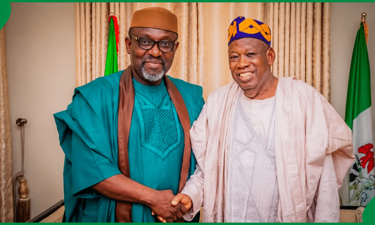 ‘I Was Excited With The Judgement’ – Ganduje Tells Okorocha During Visit (Video)