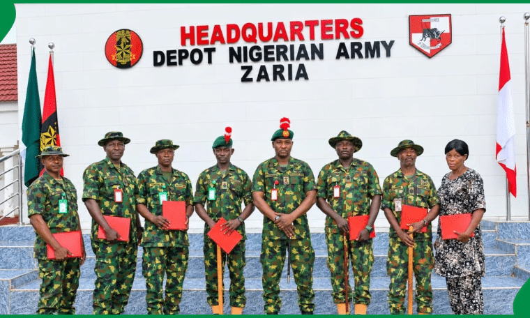 The discharged senior officers Photo: Nigerian Army