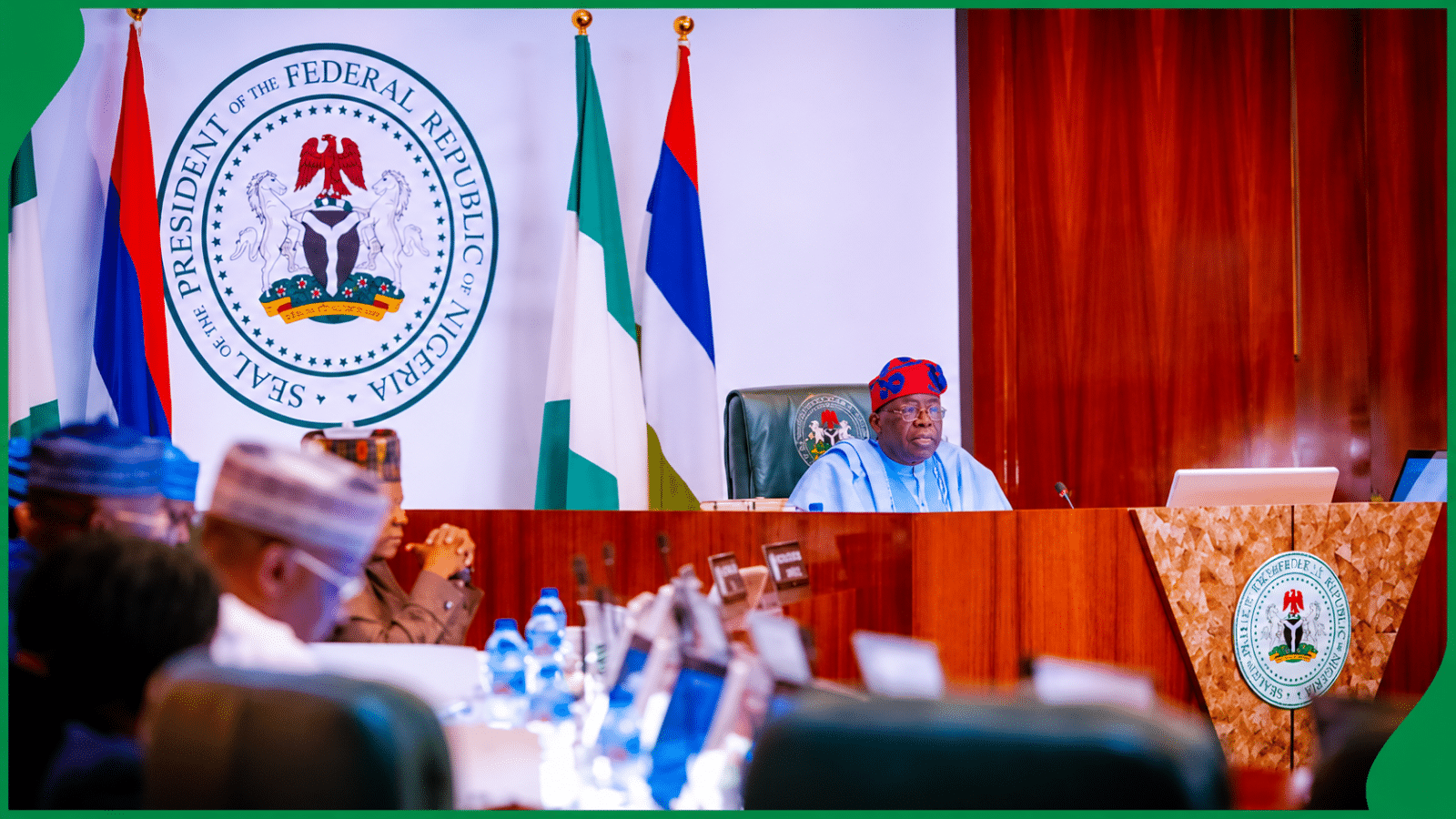 President Bola Tinubu attends FEC meeting (File)