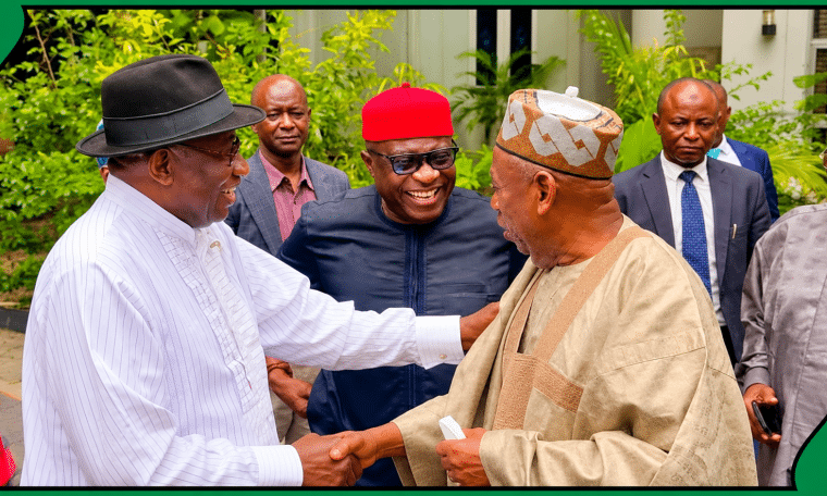 Goodluck Jonathan meets Abdullahi Ganduje