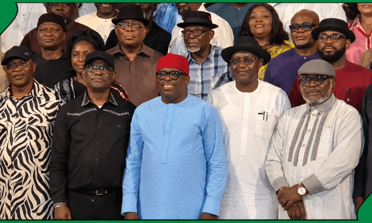 Photo: Nyesom Wike, Kingsley Chinda meets Governor Siminalayi Fubara