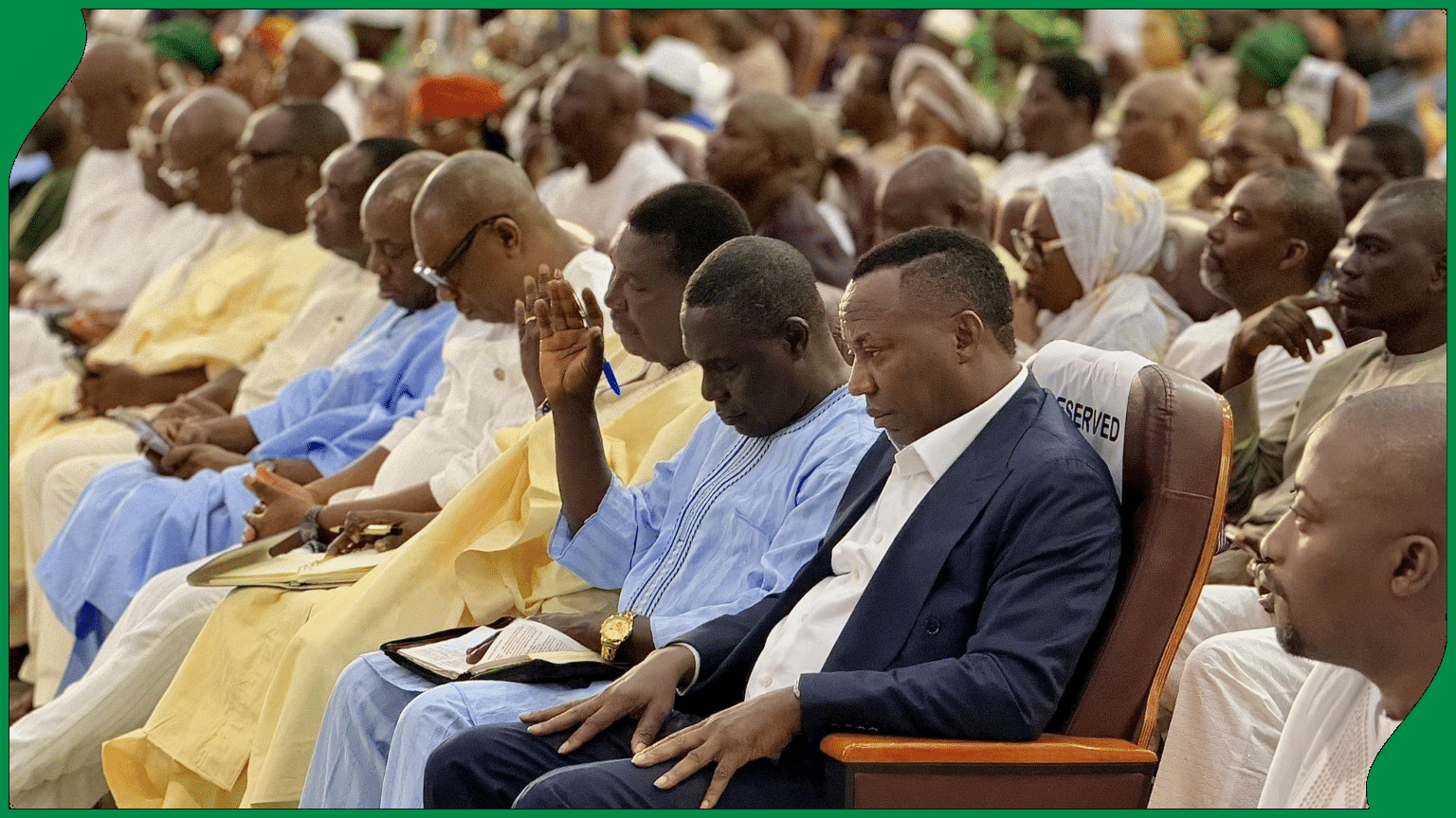 Omoyele Sowore at the RCCG National Headquarters