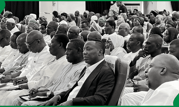 Omoyele Sowore at the RCCG National Headquarters