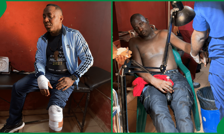 Omoyele Sowore shares pictures from Ekiti attack